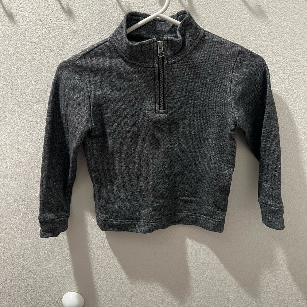 Children’s place toddler boys quarter‎ zip sweater size 4t